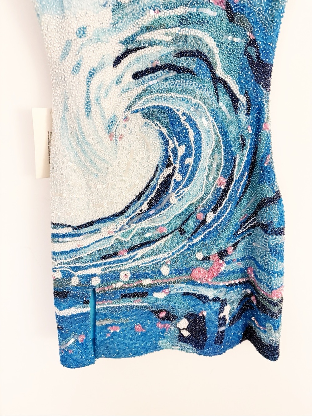 New Staud Le Sable Tidal Wave Beaded Dress - Picture 10 of 12